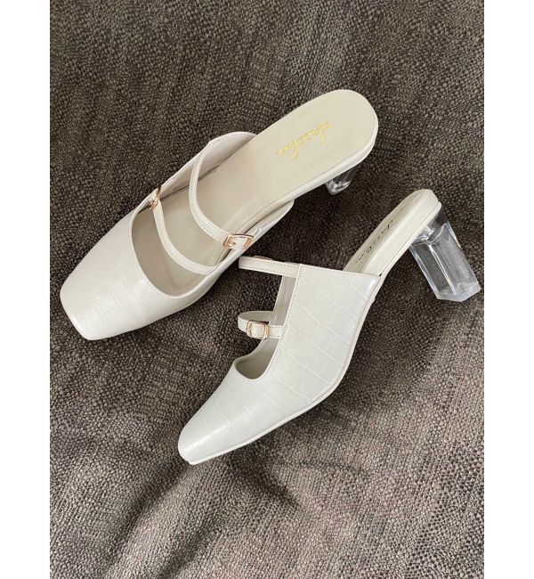 dazzlin「クリアヒールベルトパンプス」|パンプス|