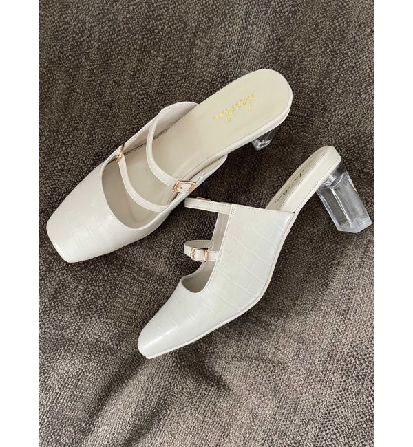 dazzlin「クリアヒールベルトパンプス」|パンプス|