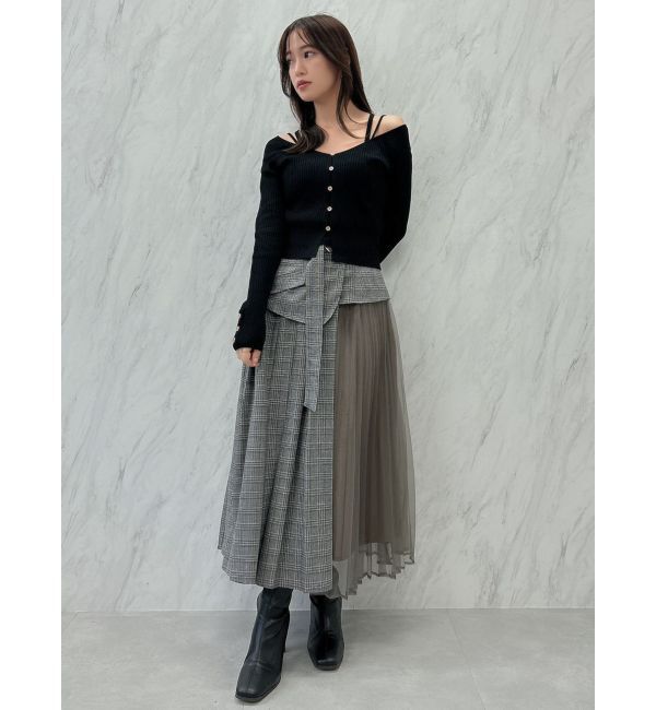 dazzlin「チュールレイヤードプリーツスカート」|スカート|