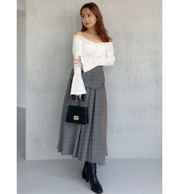 dazzlin「チュールレイヤードプリーツスカート」|スカート|