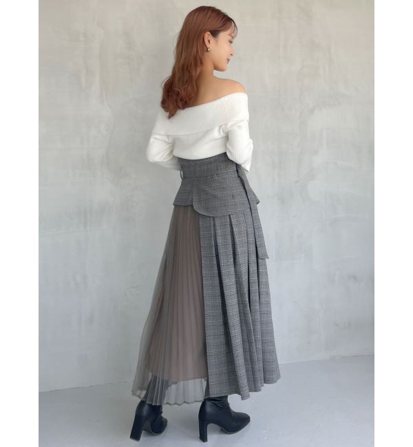 dazzlin「チュールレイヤードプリーツスカート」|スカート|