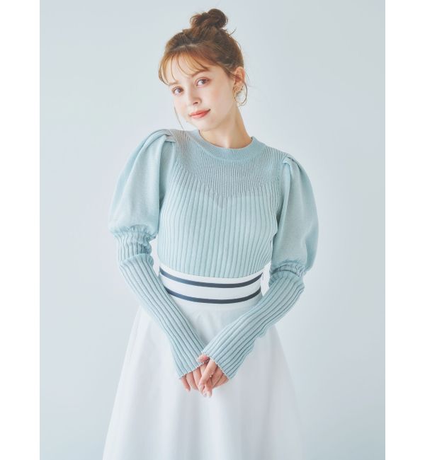 dazzlin「バイカラーラインティアードスカート」|スカート|