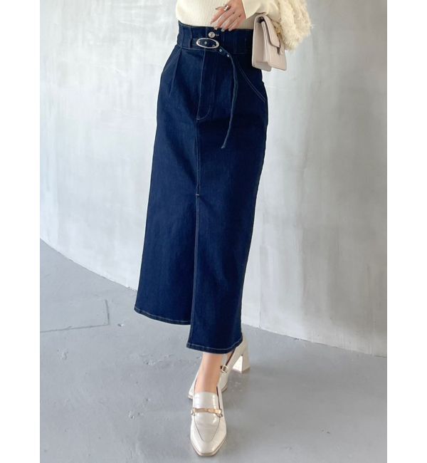 dazzlin「アソートストレートスカート」|スカート|インディゴ