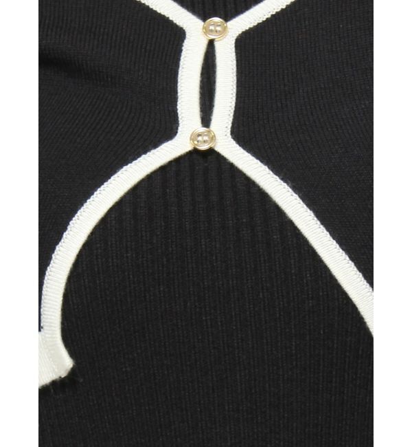 dazzlin「カーデレイヤーバックオープンニットワンピース」|ワンピース|