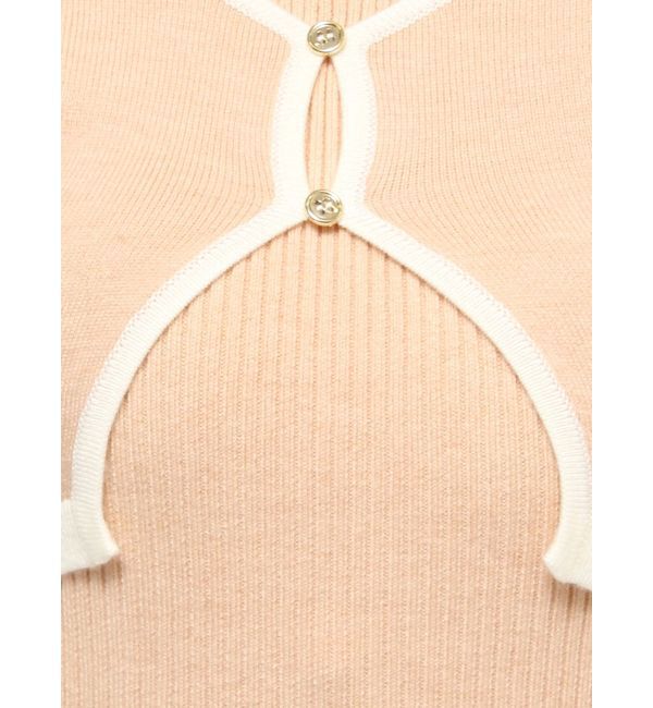 dazzlin「カーデレイヤーバックオープンニットワンピース」|ワンピース|