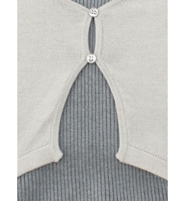 dazzlin「カーデレイヤーバックオープンニットワンピース」|ワンピース|