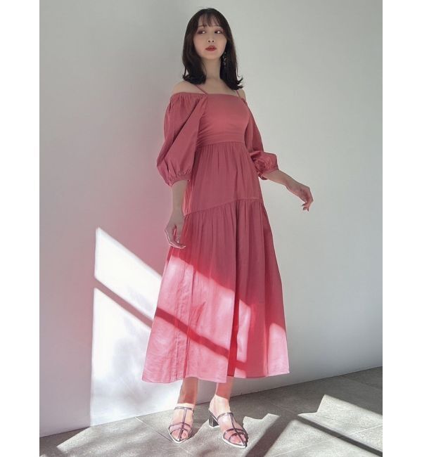 dazzlin「バックオープンボリュームコットンワンピース」|ワンピース|