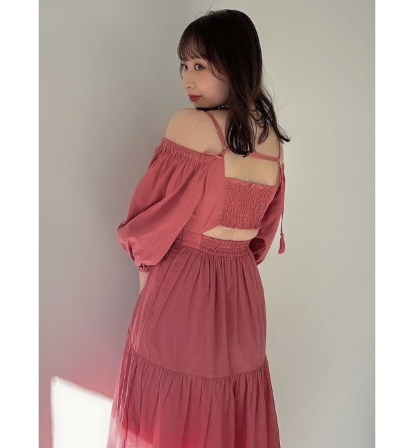 dazzlin「バックオープンボリュームコットンワンピース」|ワンピース|