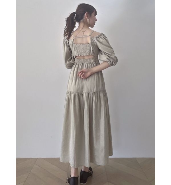 dazzlin「バックオープンボリュームコットンワンピース」|ワンピース|