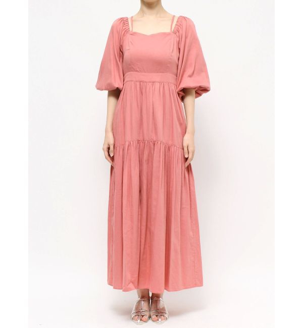 dazzlin「バックオープンボリュームコットンワンピース」|ワンピース|