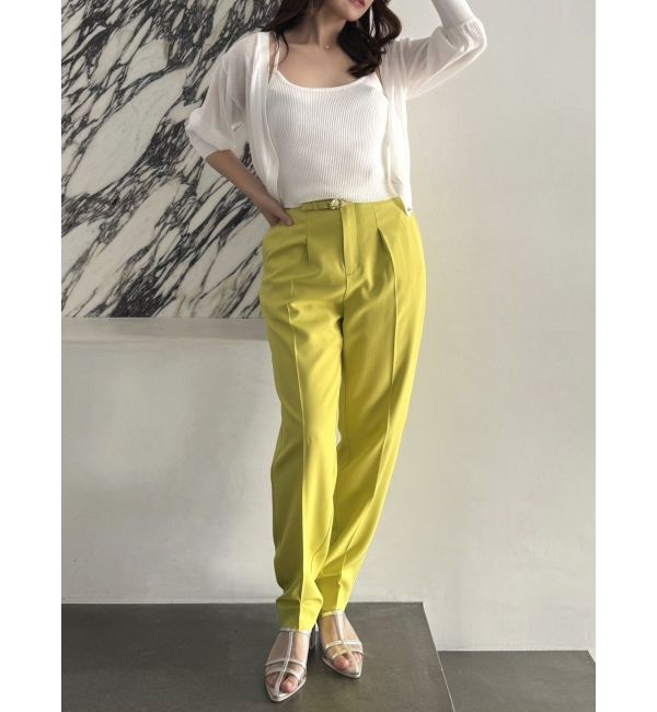 dazzlin「ハイウエストタックテーパードパンツ」|その他|