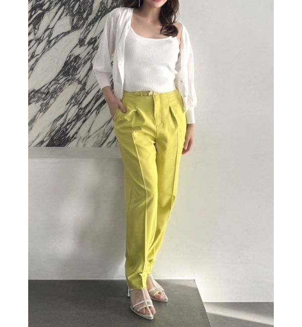 dazzlin「ハイウエストタックテーパードパンツ」|その他|