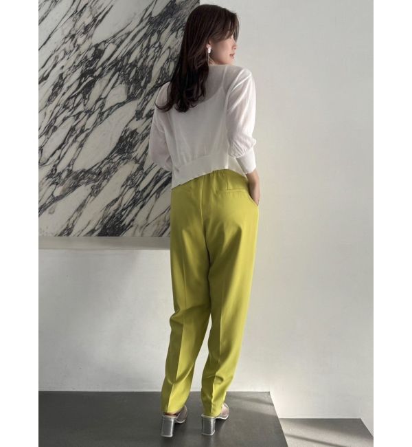 dazzlin「ハイウエストタックテーパードパンツ」|その他|