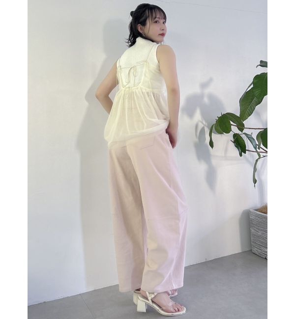 dazzlin「【WEB限定】チュールキャミトップス」|キャミソール|