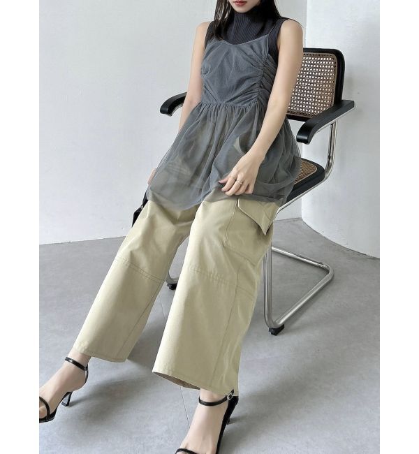 dazzlin「【WEB限定】チュールキャミトップス」|キャミソール|