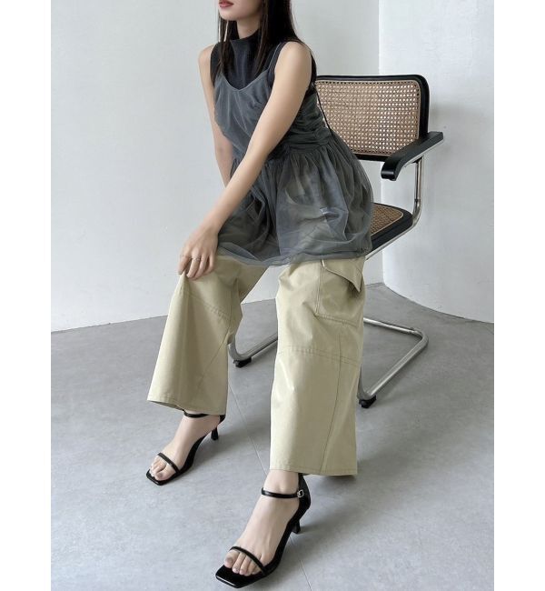 dazzlin「【WEB限定】チュールキャミトップス」|キャミソール|