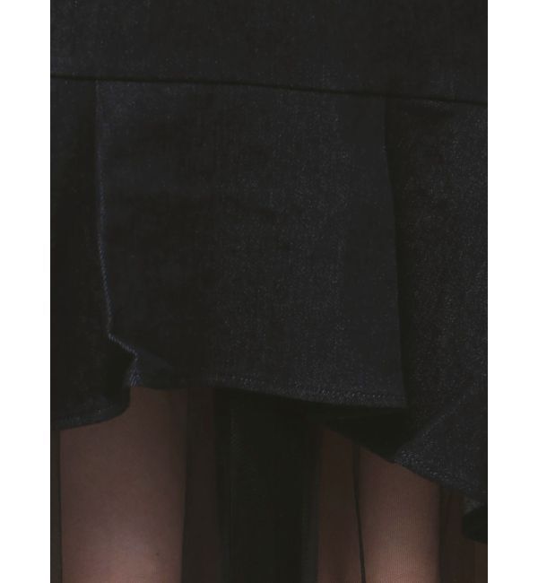 dazzlin「チュールドッキングデニムスカート」|スカート|