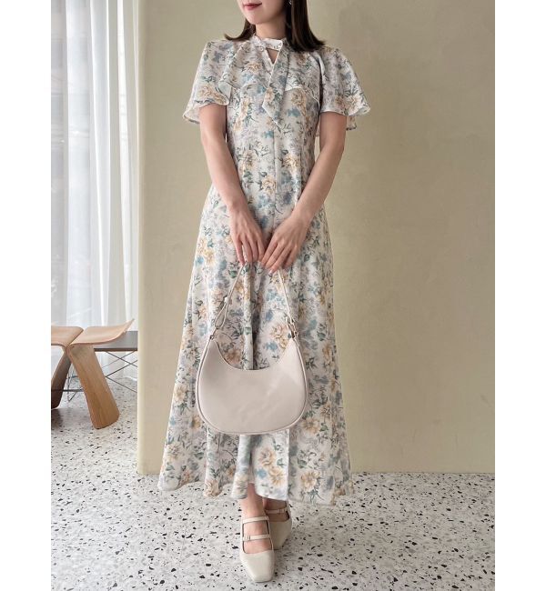 dazzlin「ケープフレアフラワーワンピース」|ワンピース|