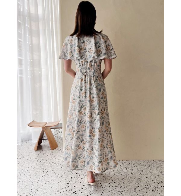 dazzlin「ケープフレアフラワーワンピース」|ワンピース|