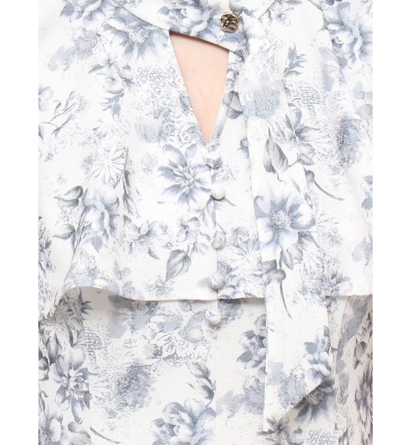 dazzlin「ケープフレアフラワーワンピース」|ワンピース|