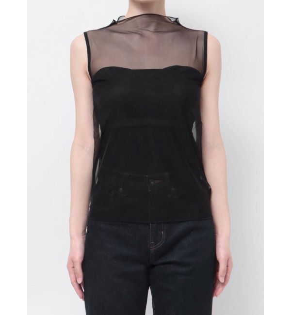 dazzlin「カップ付シアーインナー」|タンクトップ|