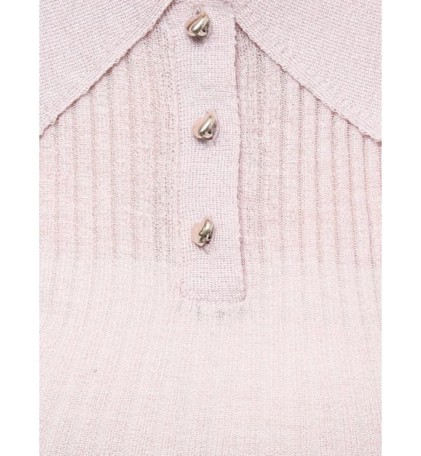 dazzlin「シアーニットポロ」|ニット・セーター|