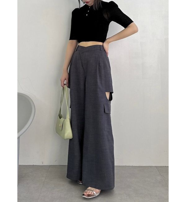 dazzlin「シアーニットポロ」|ニット・セーター|