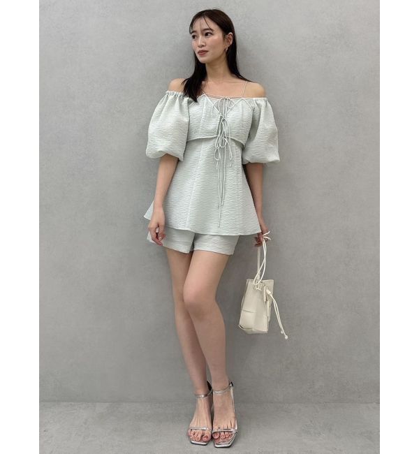 dazzlin「【SETUP】ビスチェレイヤードペプラムブラウス※セットアップ対応」|シャツ・ブラウス|