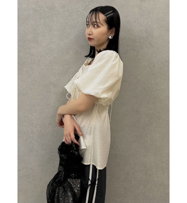 dazzlin「【SETUP】ビスチェレイヤードペプラムブラウス※セットアップ対応」|シャツ・ブラウス|