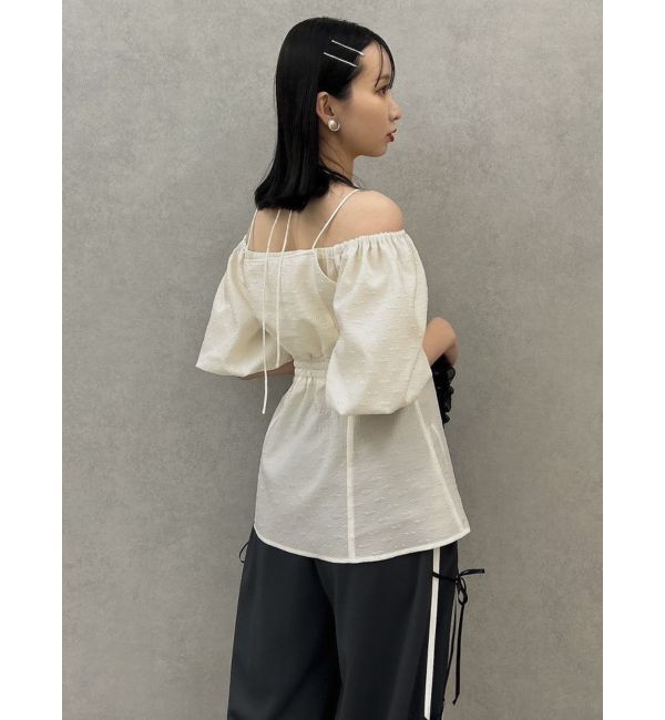 dazzlin「【SETUP】ビスチェレイヤードペプラムブラウス※セットアップ対応」|シャツ・ブラウス|