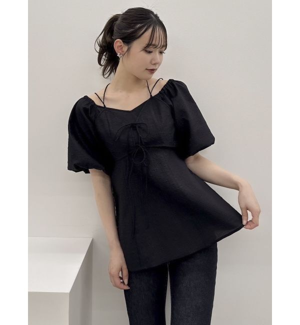 dazzlin「【SETUP】ビスチェレイヤードペプラムブラウス※セットアップ対応」|シャツ・ブラウス|