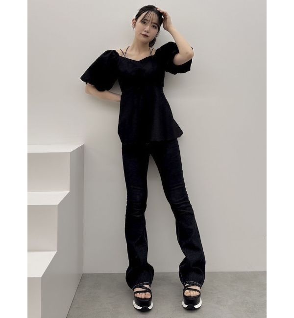 dazzlin「【SETUP】ビスチェレイヤードペプラムブラウス※セットアップ対応」|シャツ・ブラウス|