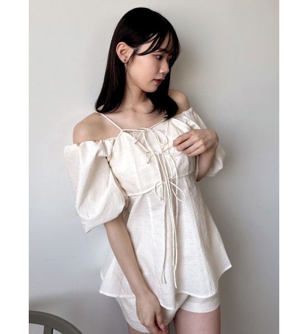 dazzlin「【SETUP】ビスチェレイヤードペプラムブラウス※セットアップ対応」|シャツ・ブラウス|