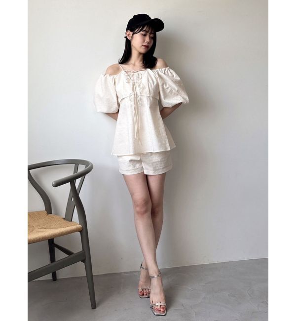 dazzlin「【SETUP】ビスチェレイヤードペプラムブラウス※セットアップ対応」|シャツ・ブラウス|