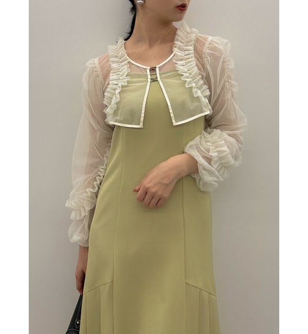dazzlin「2ピースフリルボレロワンピース」|ワンピース|イエロー
