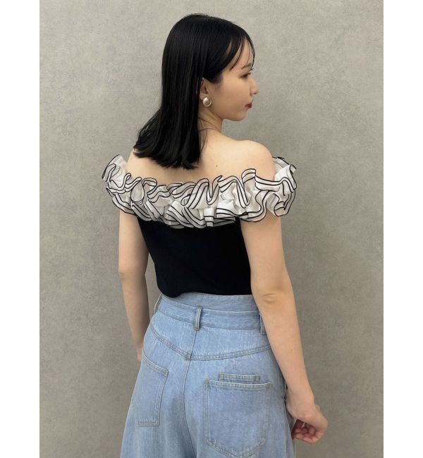 dazzlin「オーバーフリルフショルカットソー」|Tシャツ・カットソー|