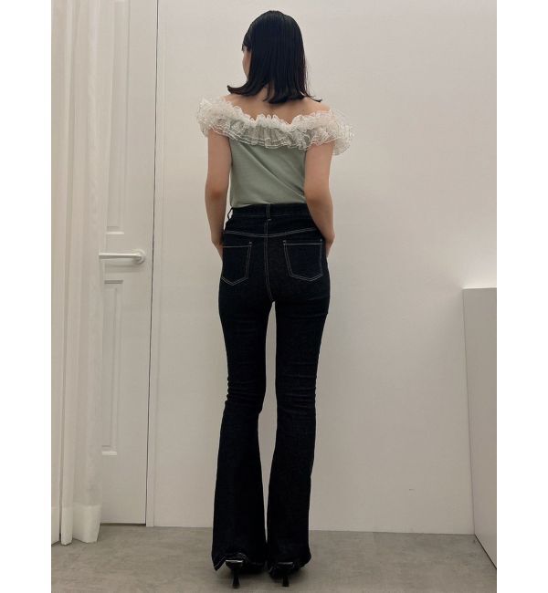 dazzlin「オーバーフリルフショルカットソー」|Tシャツ・カットソー|