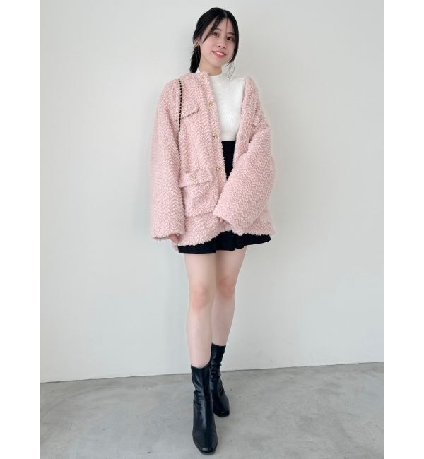 dazzlin「ボアフレンチブルゾン」|ブルゾン・スタジャン|