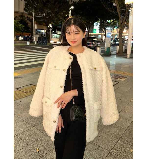 dazzlin「ボアフレンチブルゾン」|ブルゾン・スタジャン|