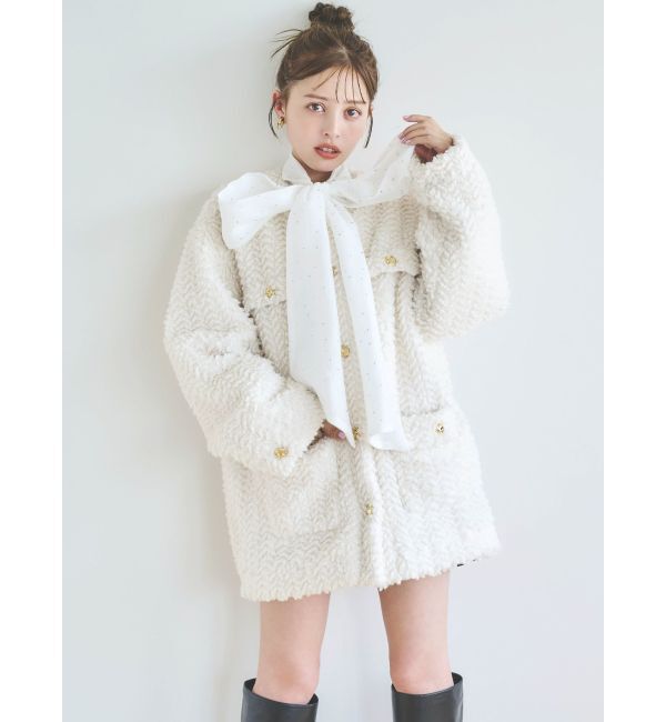 dazzlin「ボアフレンチブルゾン」|ブルゾン・スタジャン|