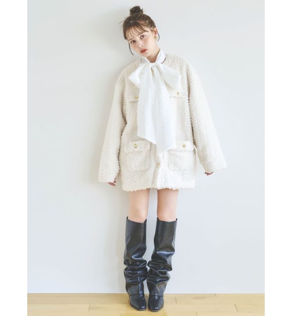 dazzlin「ボアフレンチブルゾン」|ブルゾン・スタジャン|