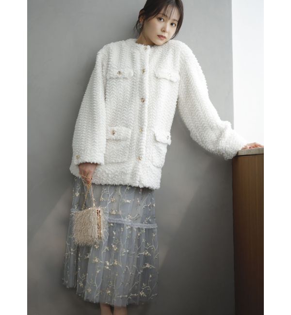 dazzlin「ボアフレンチブルゾン」|ブルゾン・スタジャン|