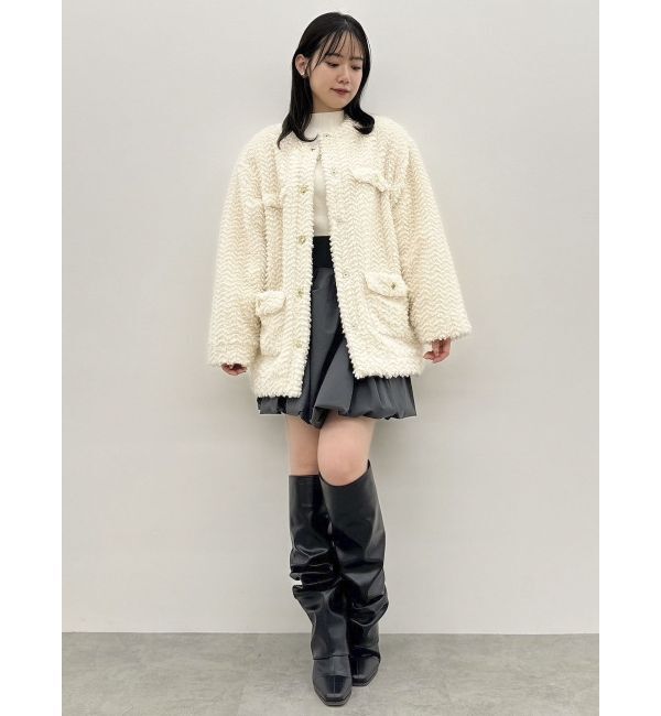 dazzlin「ボアフレンチブルゾン」|ブルゾン・スタジャン|