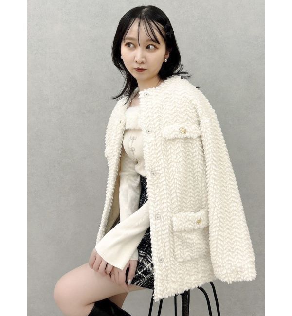 dazzlin「ボアフレンチブルゾン」|ブルゾン・スタジャン|