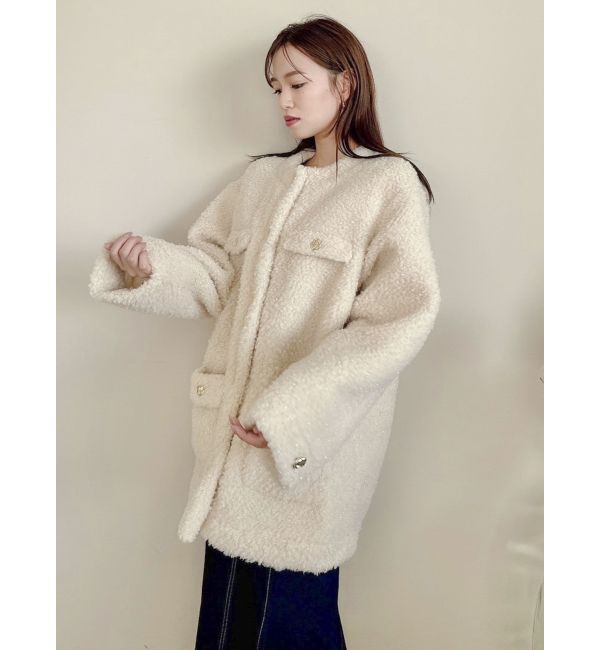 dazzlin「ボアフレンチブルゾン」|ブルゾン・スタジャン|