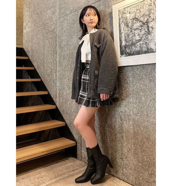 dazzlin「ボアフレンチブルゾン」|ブルゾン・スタジャン|