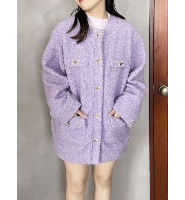 dazzlin「ボアフレンチブルゾン」|ブルゾン・スタジャン|