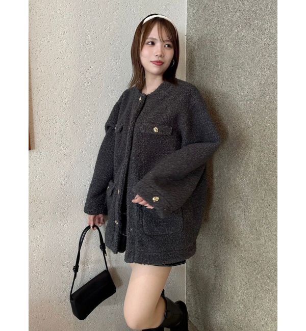 dazzlin「ボアフレンチブルゾン」|ブルゾン・スタジャン|