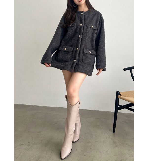 dazzlin「ボアフレンチブルゾン」|ブルゾン・スタジャン|