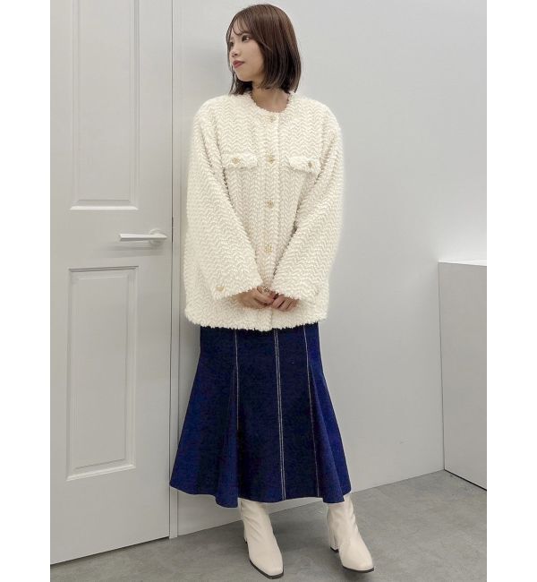 dazzlin「ボアフレンチブルゾン」|ブルゾン・スタジャン|